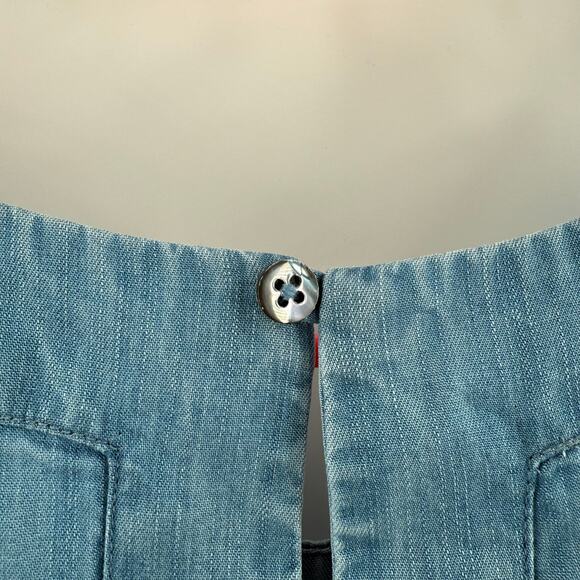 HAVEN WELL WITHIN x TALBOTS Tank Size XXL Chambray Sleeveless Tencel Cropped NWT - Picture 8 of 13